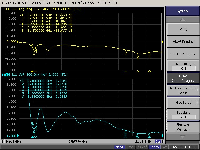 WIFI 듀얼 밴드 안테나 2.4&5.8 GHZ 4DB VSWR